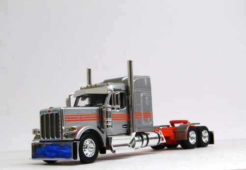 Dcp silver orange peterbilt - dcp, silver/orange