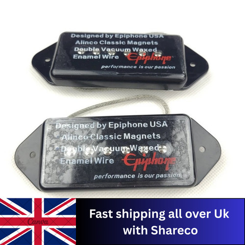 Epiphone black alnico pickups - black,