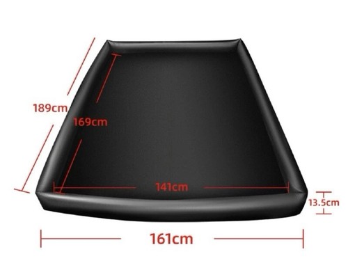 Inflatable sheet with - sheet, edges