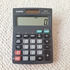 Casio MS-8S Two Way Power Tax Calculator Black -Tested