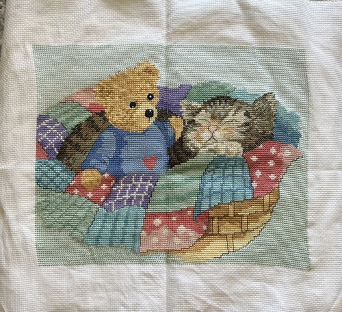 Completed cross stitch - cross,