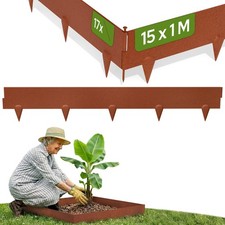 AREBOS Lawn edging 15 m corten