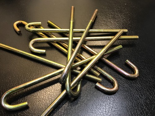 Hook bolts square nuts - m8, &