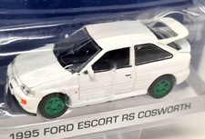 Greenlight 1/64 Ford Escort RS Cosworth 1995 White Chase NO.1 Model Car