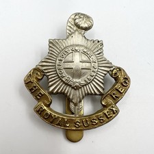 Genuine The Royal Sussex Regiment Cap Badge