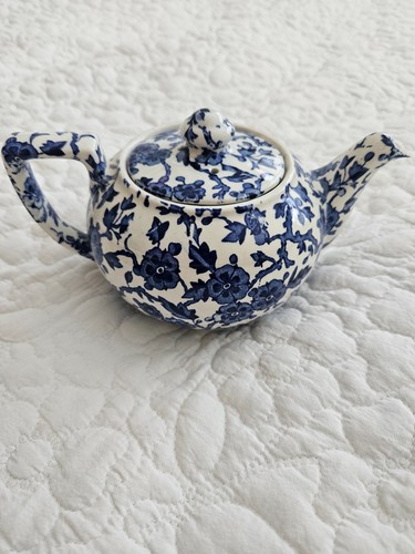 Burleigh blue arden teapot - blue,