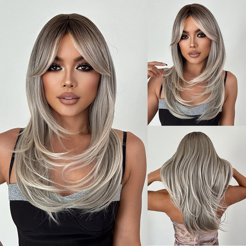 Women platinum blonde - platinum, lace
