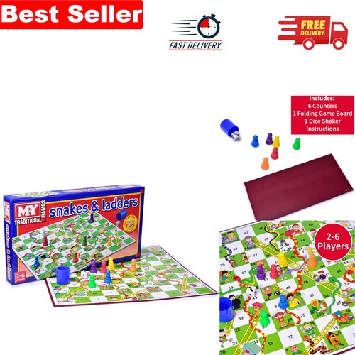 Classic snakes ladders board - snakes,