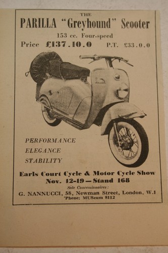 1955 advert for parilla - 1955,