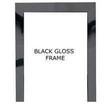 Replacement gas fire - gas, black