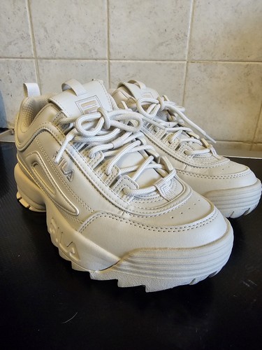 Fila women white trainers - white,