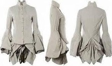 FABULOUS ALLSAINTS HARLEY VICTORIAN  STEAMPUNK SHIRT BUSTLE DRESS UK 8 US 6 EU36