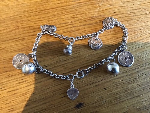 Hallmarked silver charm - uk,