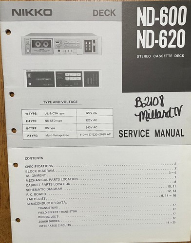 Nikko 600 620 - nd-620, stereo