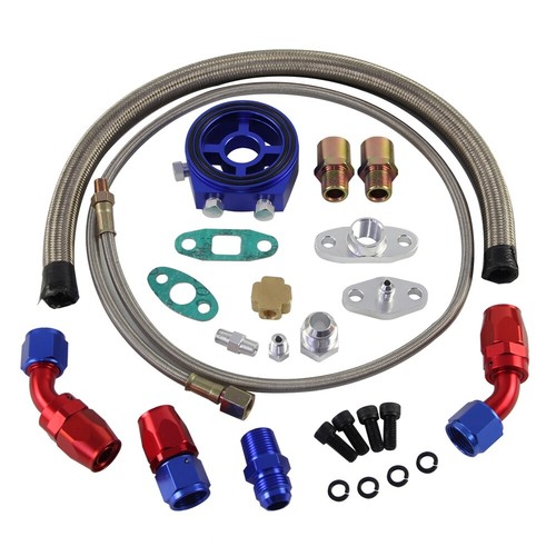 Turbo oil return - return, drain+feed