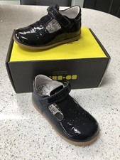 Bo-Bell Toto Navy Patent Infant T BarBaby Girl Shoe Leather Size 22/UK 5 RRP £49