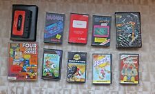 Ten Atari 8 bit games cassette tapes - untested.