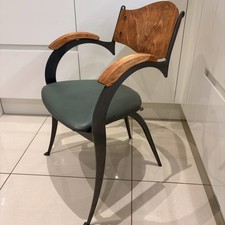 Modernist Accent Chair, Metal