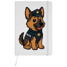 'German Shepherd Police Dog' A5 Ruled Notebooks / Notepads (NB055741)