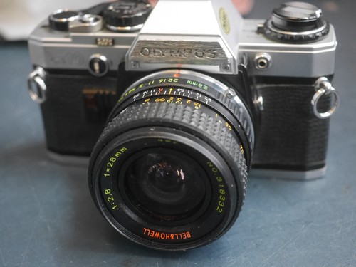 Olympus om10 film camera - olympus, bell