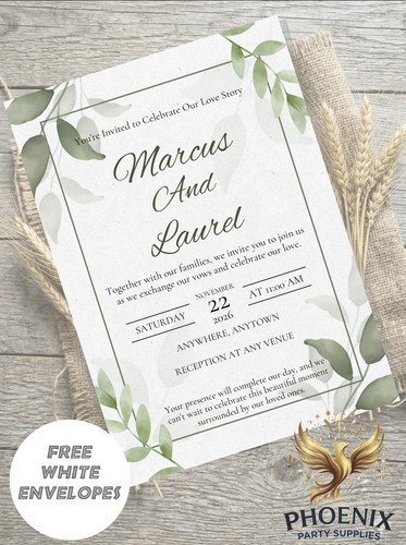 Personalised botanical wedding - personalised,