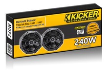 Renault Espace Front Dash Speakers Kicker 6.5" 17cm car speaker upgrade 240W