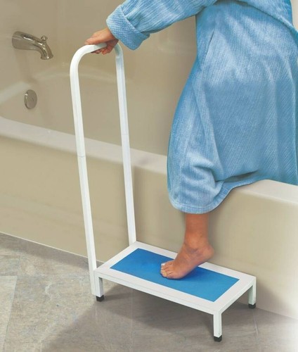 Step with handrail nonslip - step,