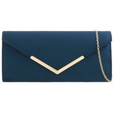 Women's Plain Suede Clutch Bag
