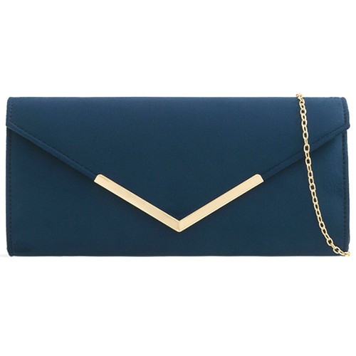 Women plain suede clutch - plain,