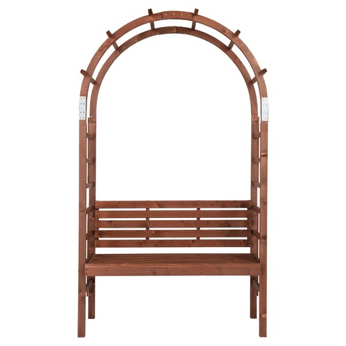 8ft wooden arch bench - bench, 2
