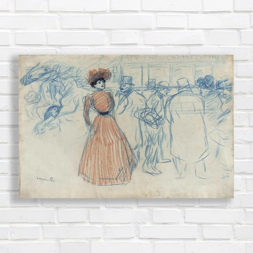Paris street scene canvas - scene,