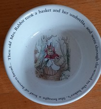 Vintage Wedgewood Peter Rabbit Bowl - Old Mrs Rabbit Design