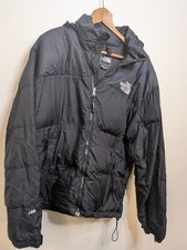 The North Face Nuptse 700 Down Puffer Jacket Men's Medium Black Vintage Y2K Hood