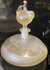 Vintage frosted perfume bottle