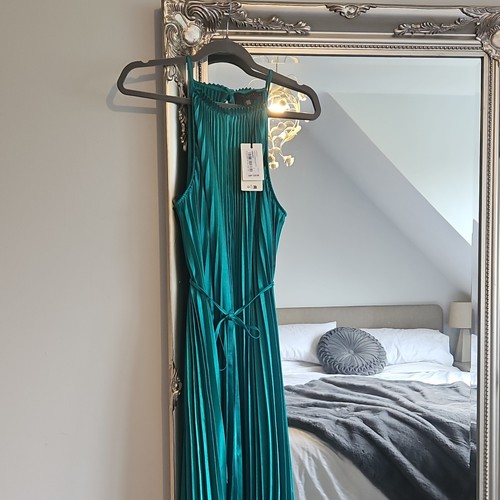 Green pleated halter - me+em,