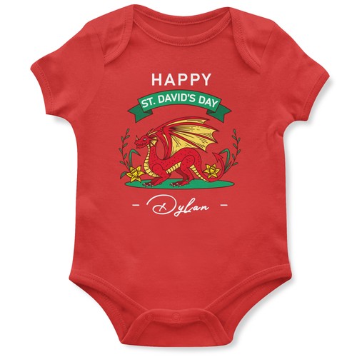 Welsh dragon personalised - dragon,
