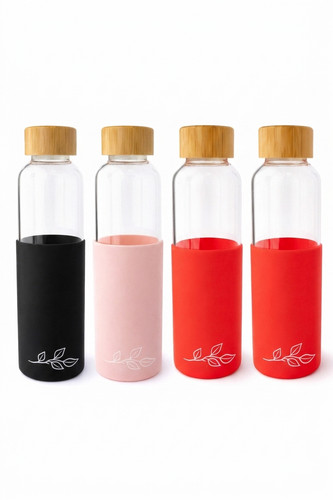 Glass water bottle - glass,