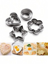 12 Pcs Cookie Cutter Stainless Steel Biscuit DIY Decors Mould Pastry Baking Cake