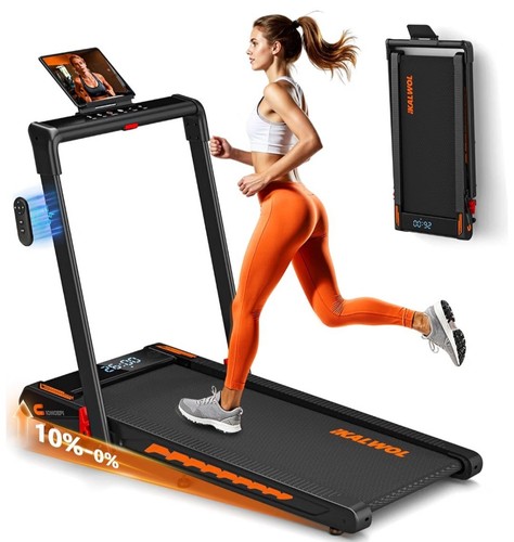 Folding treadmill with - in,
