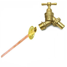 Outside Tap Kit With 350mm Through Wall Pipe