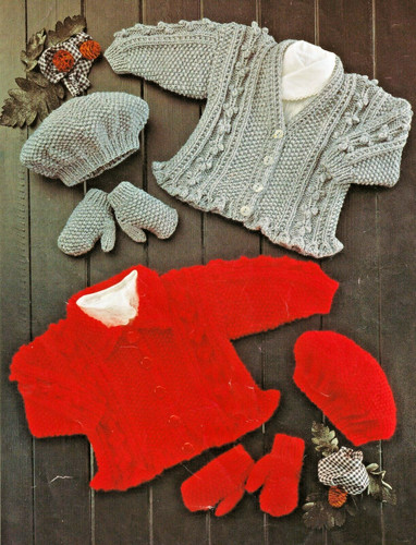 419 baby girls aran cardi - baby,