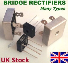 BRIDGE RECTIFIER  -  Many Types   from 3amp to 50amp    max.1000v - UK Stock