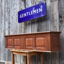 Antique Mahogany Campaign Filing Cabinet Panelled Removal Doors Pigeon Holes