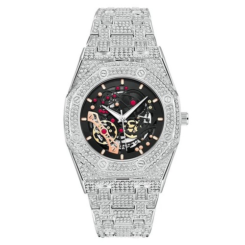 Mens bling watch luxury gold - mens,