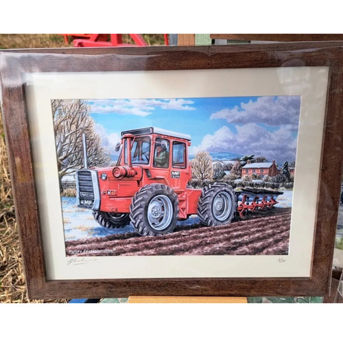 Framed picture print massey - a4,