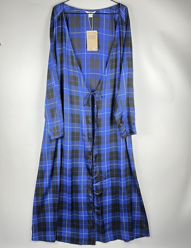 Monkl blue check dressing - blue, gown
