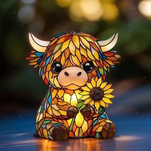Highland cow nightlight - cow, led