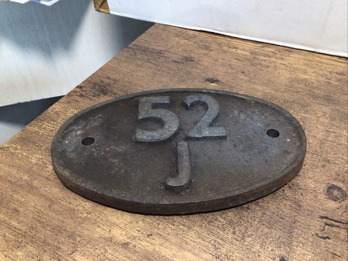 Railway shed plate - plate, 52