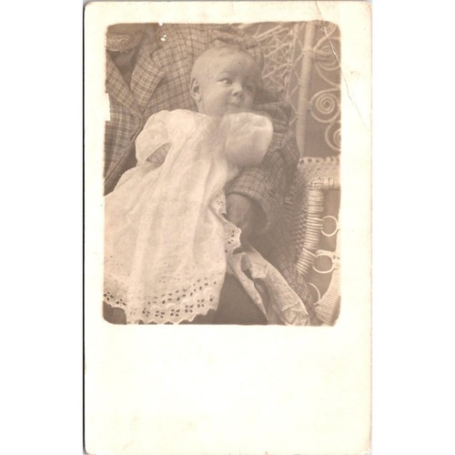 Rppc postcard baby - baby, earnest
