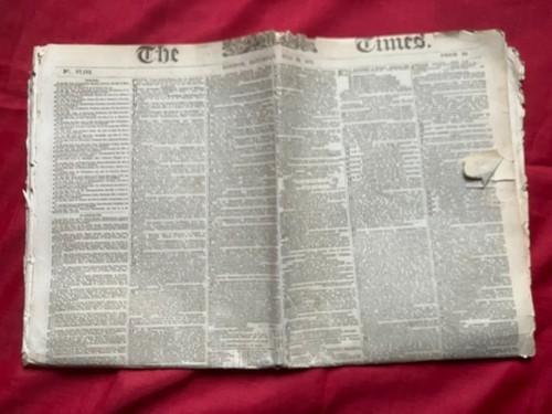 Antique july 1871 newspaper - july,